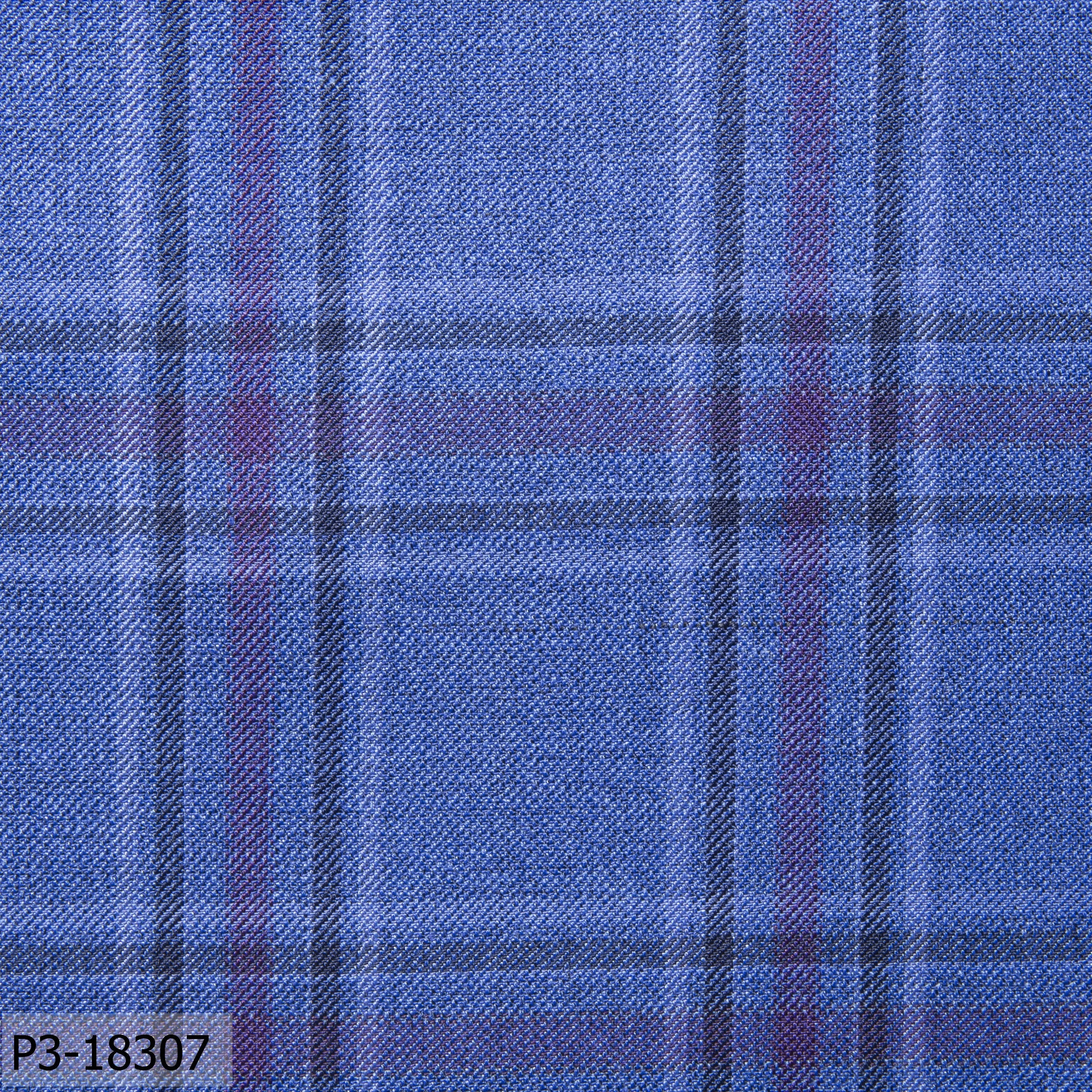 Sapphire Blue With Dark Check Jacket