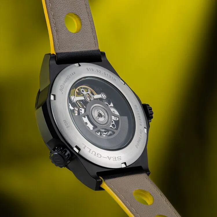 Seagull Borussia Dortmund globle limited edition self winding mechanical men's watch skeleton dial 819.92.5131H total 2588pcs