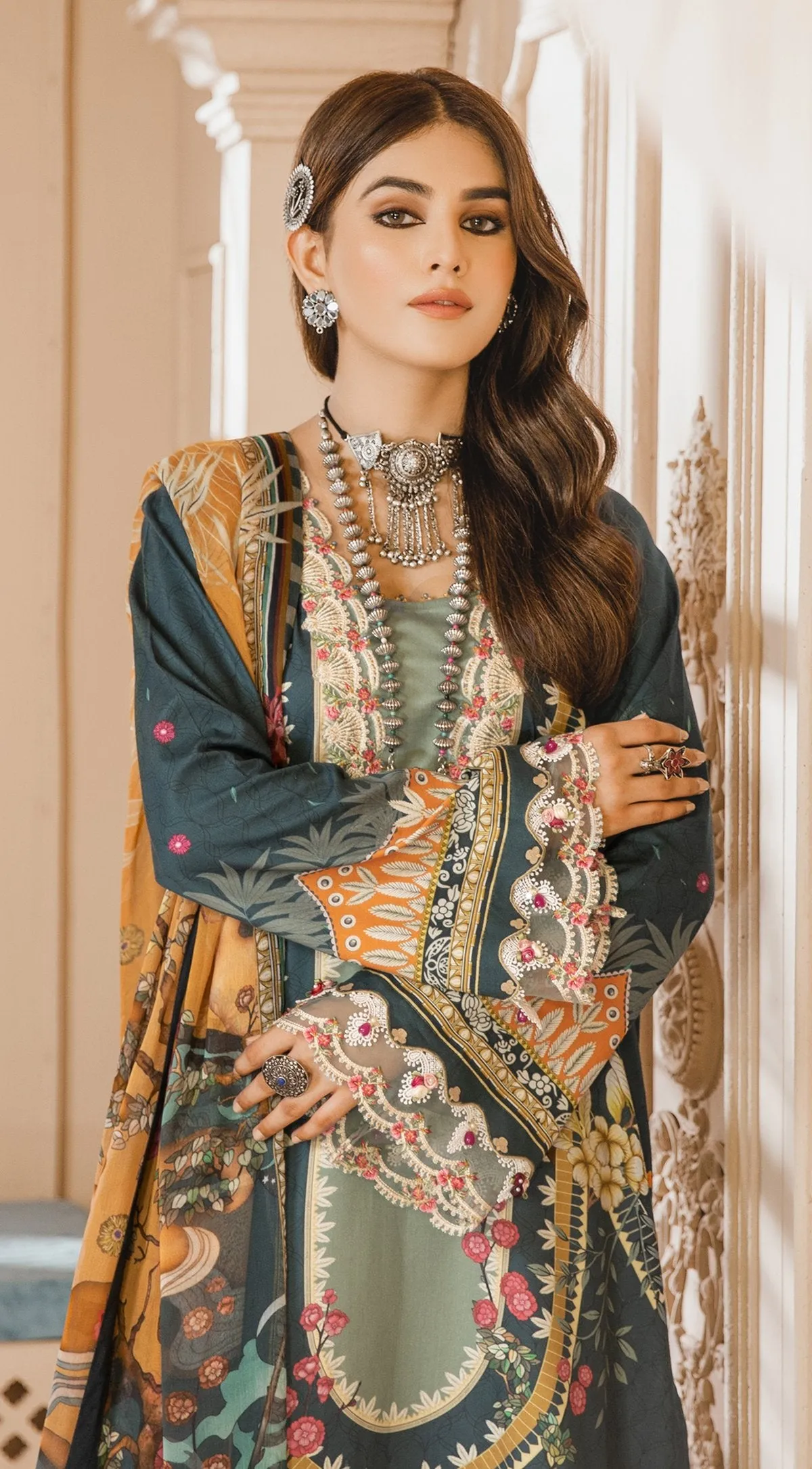 SHAHZEEN | Anaya Noor Bano Cambric Collection '21 | Unstitched Embroidered Cambric Suits