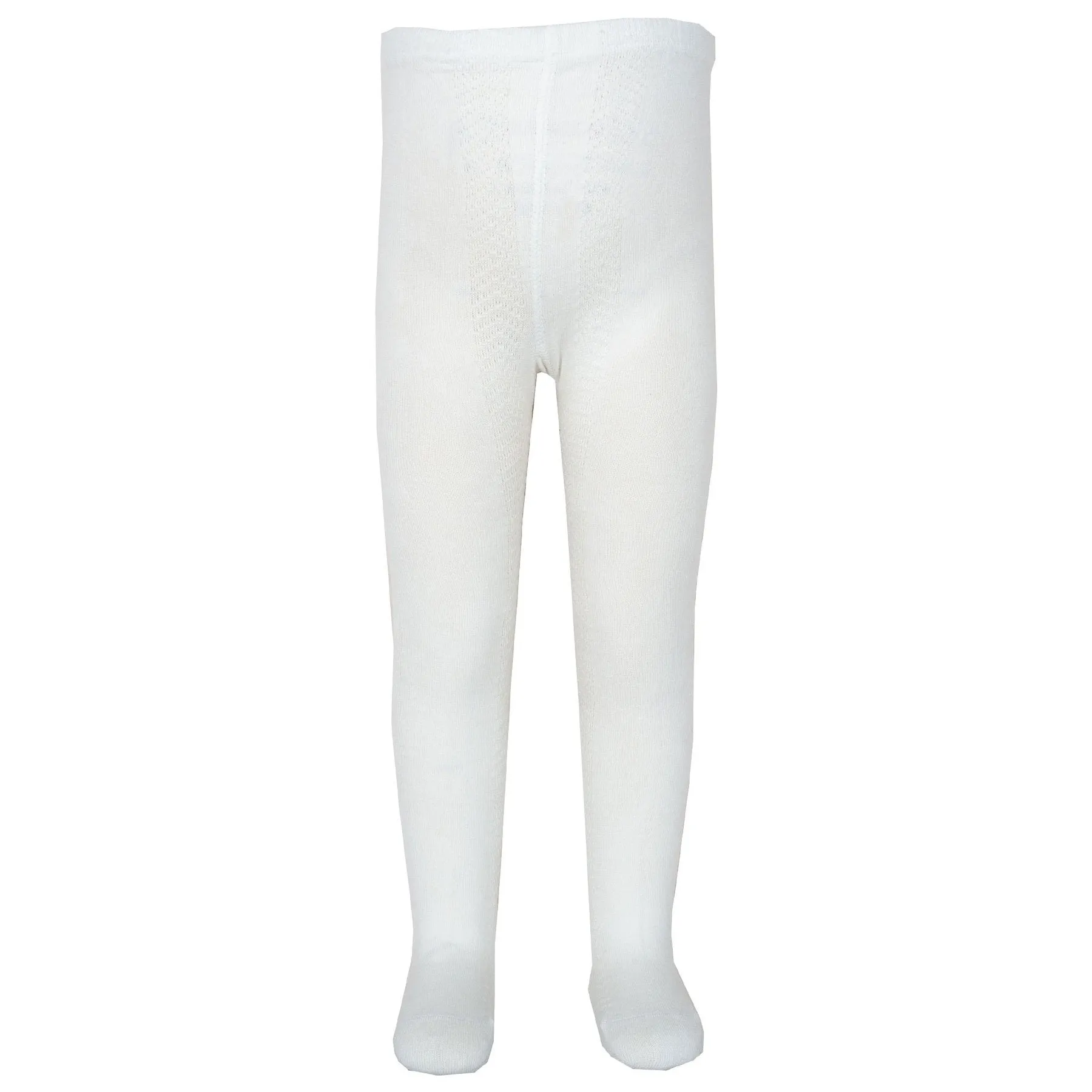 Side Stitch Tights Cream