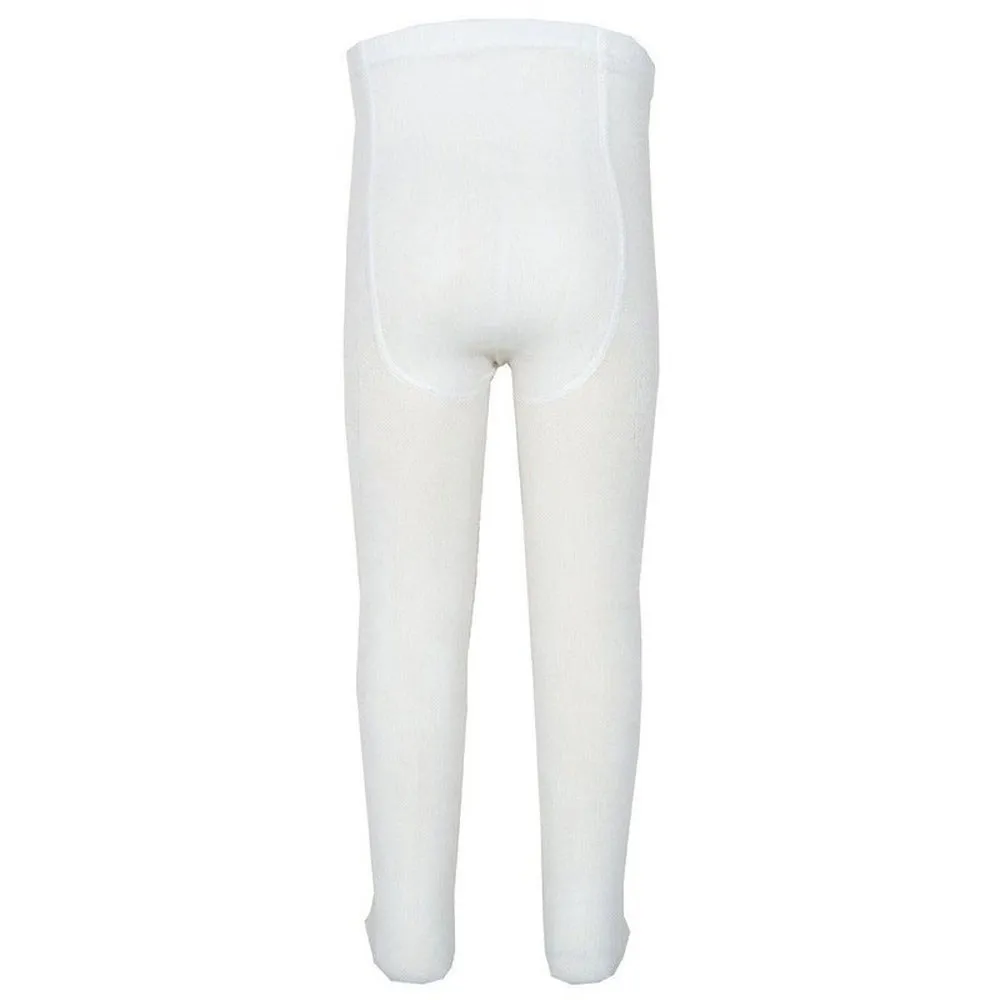 Side Stitch Tights - Cream