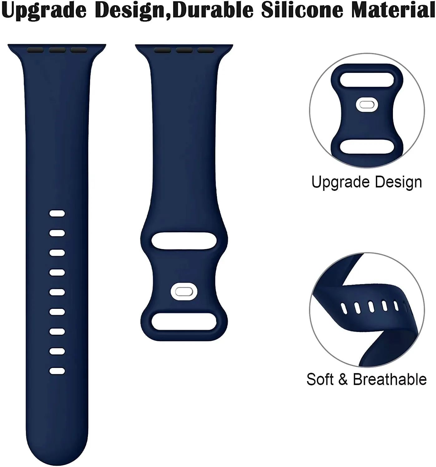 Silicone Classic Double Buckle Band
