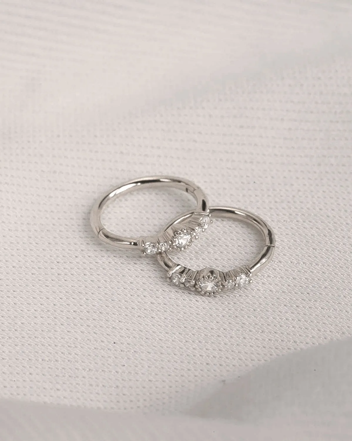Siria Single Hoop - Sterling Silver