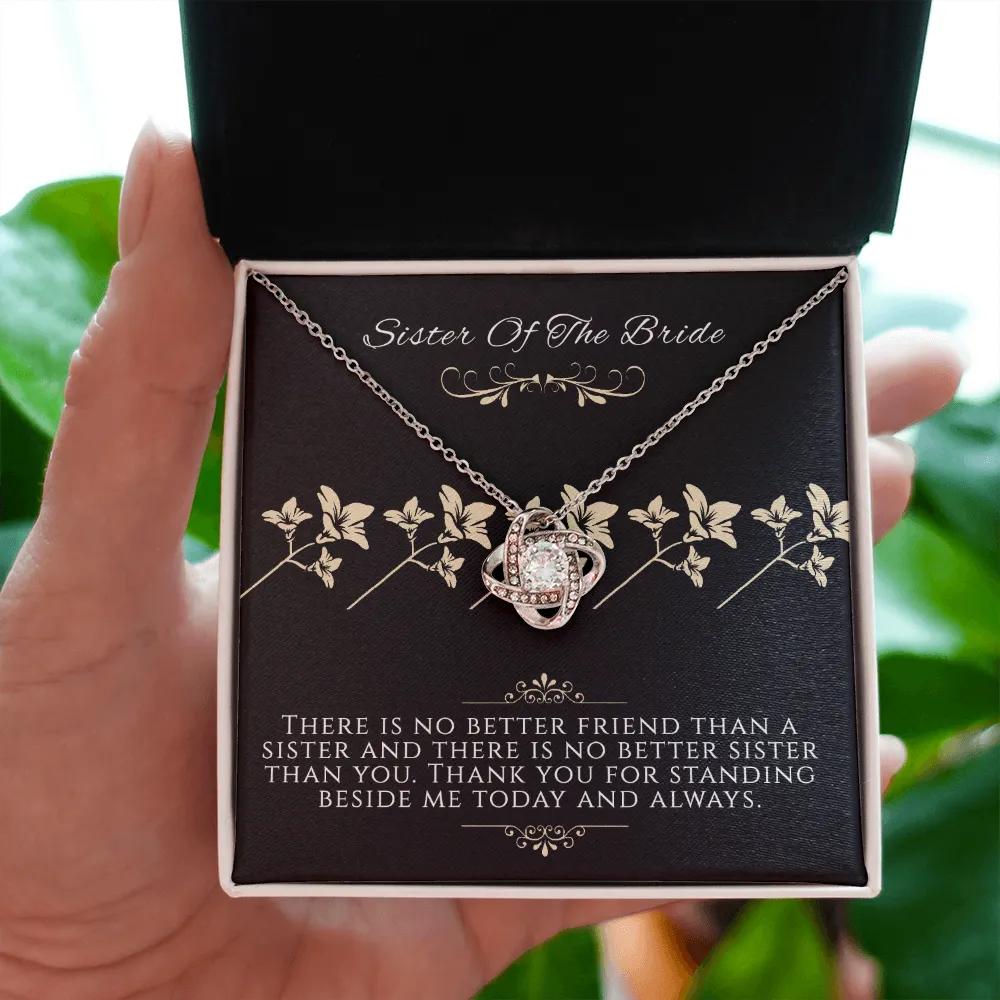 Sister Of The Bride Necklace Gift