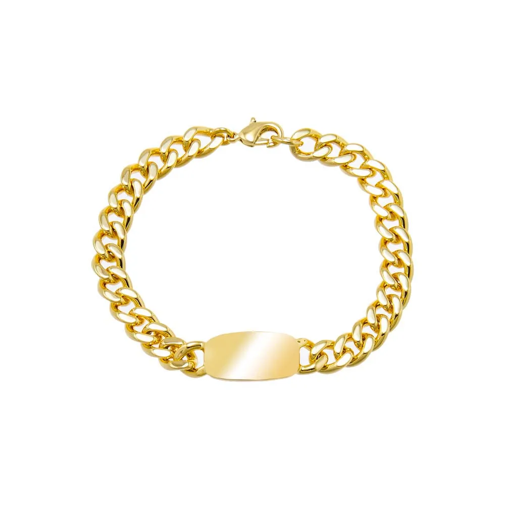 Solid ID Cuban Link Bracelet