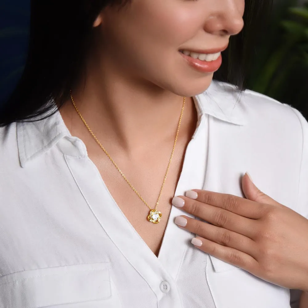 Soulmate Gift- Last Everything- Love Knot Necklace