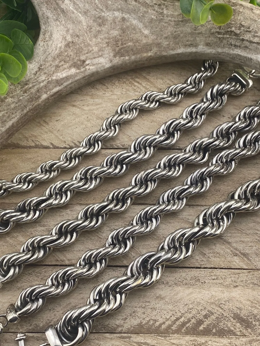 Sterling Rope Toggle Bracelet