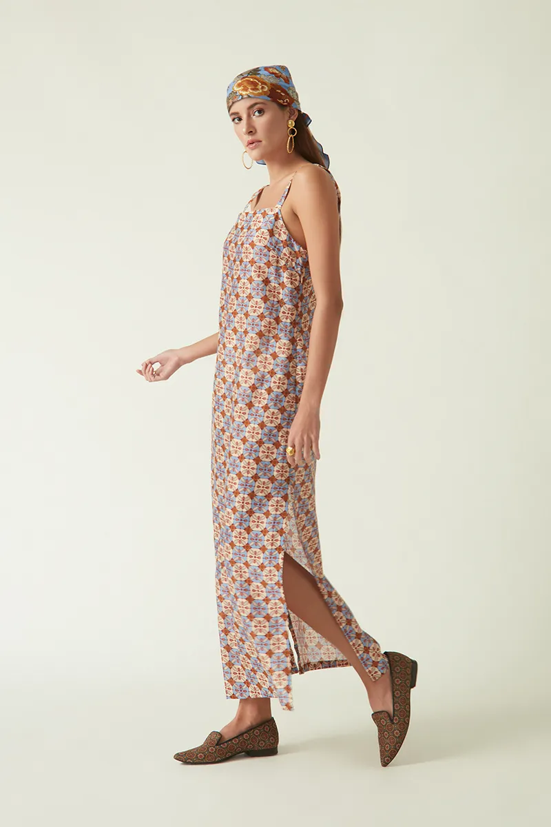 Summer Dress Cupro Cotton Pagai Slip-Fashion Edit Java 03A-4JV-10-Payal Pratap