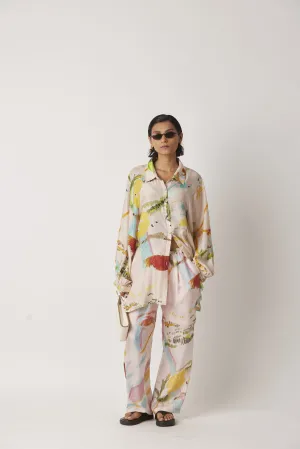 Summer Shirt Top Silk Iwoa Asymmetrical Print-Unwillted-Fashion Edit-Yc14T-114 Yc14Np -04-Yavi
