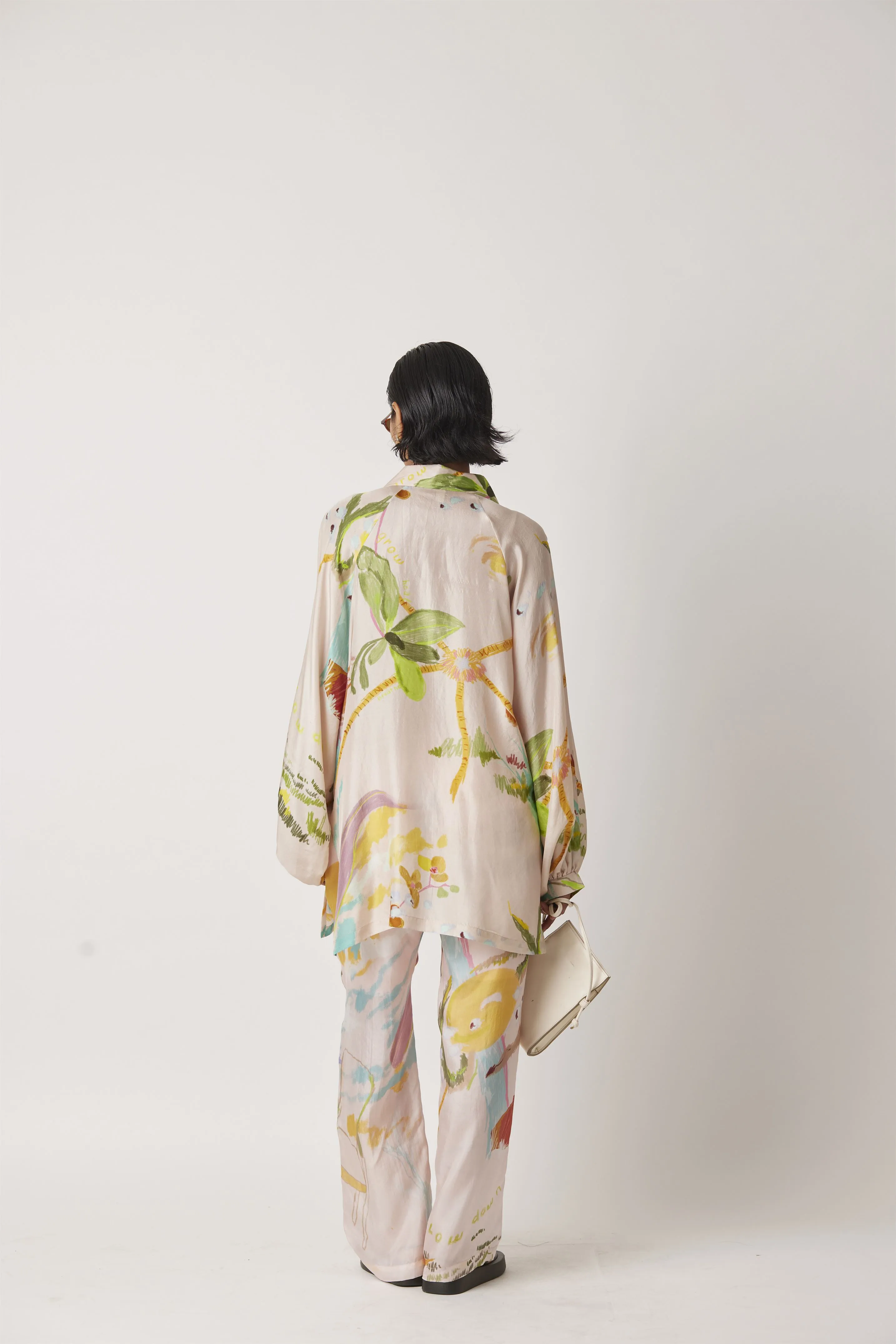 Summer Shirt Top Silk Iwoa Asymmetrical Print-Unwillted-Fashion Edit-Yc14T-114 Yc14Np -04-Yavi