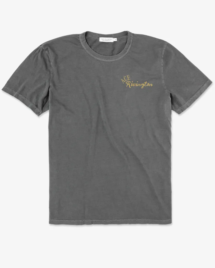 Supima Tee - Crewneck SS - Bear Pilot Carbon