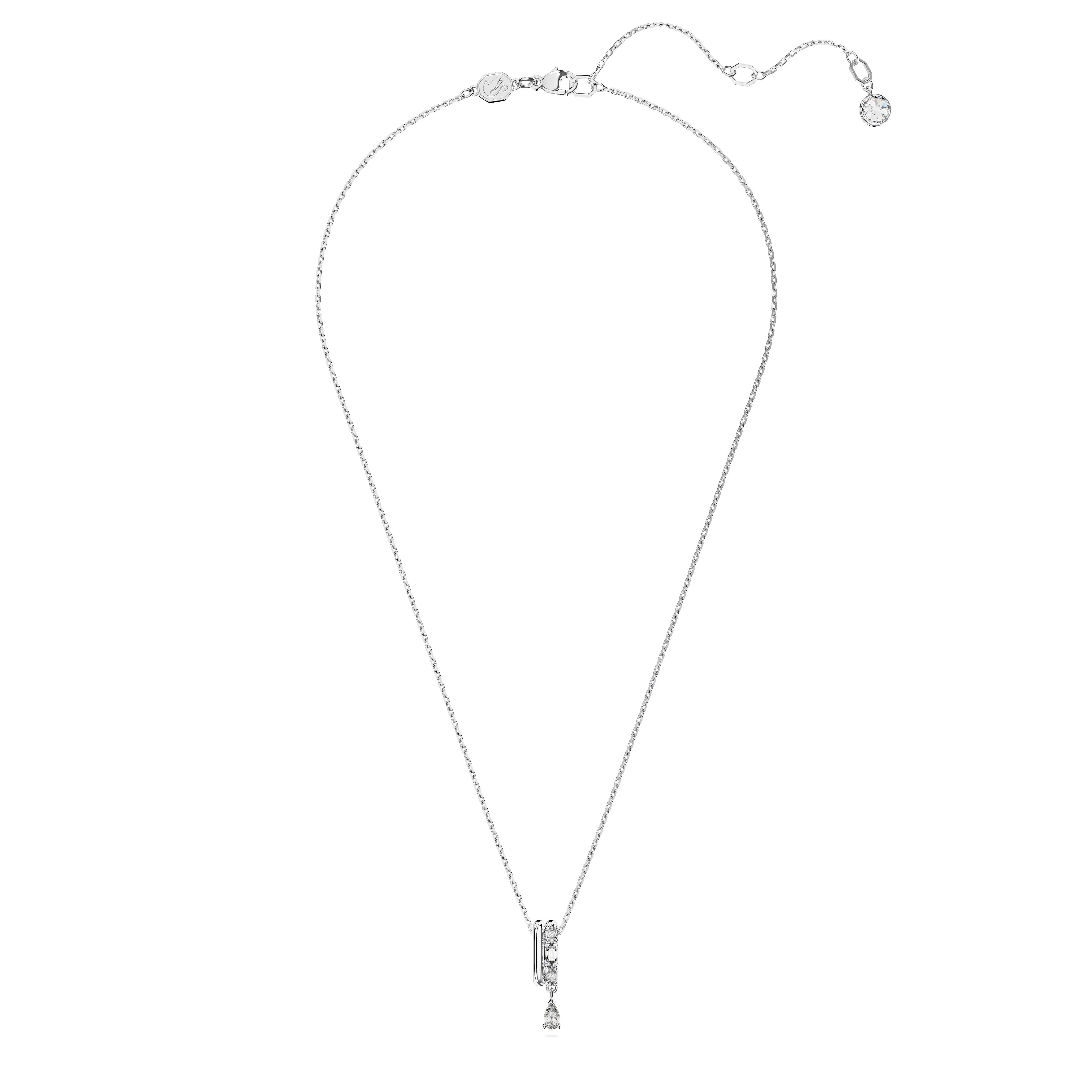 Swarovski Dextera Rhodium Mixed Cuts Necklace