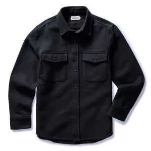 The Maritime Shirt Jacket | Faded Black Moleskin Twill