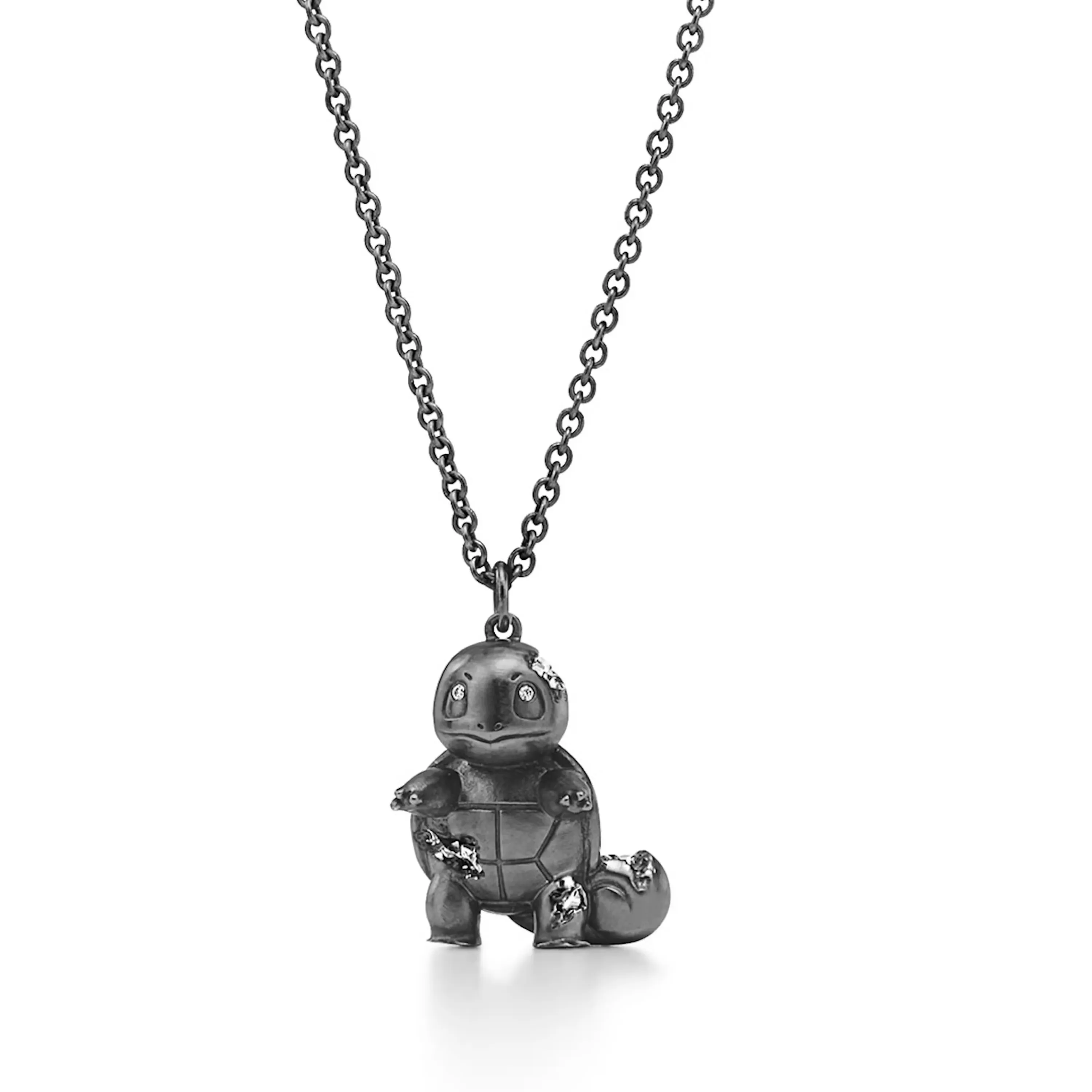 Tiffany & Arsham Studio & Pokémon Pendant in Oxidized Sterling Silver with Diamonds