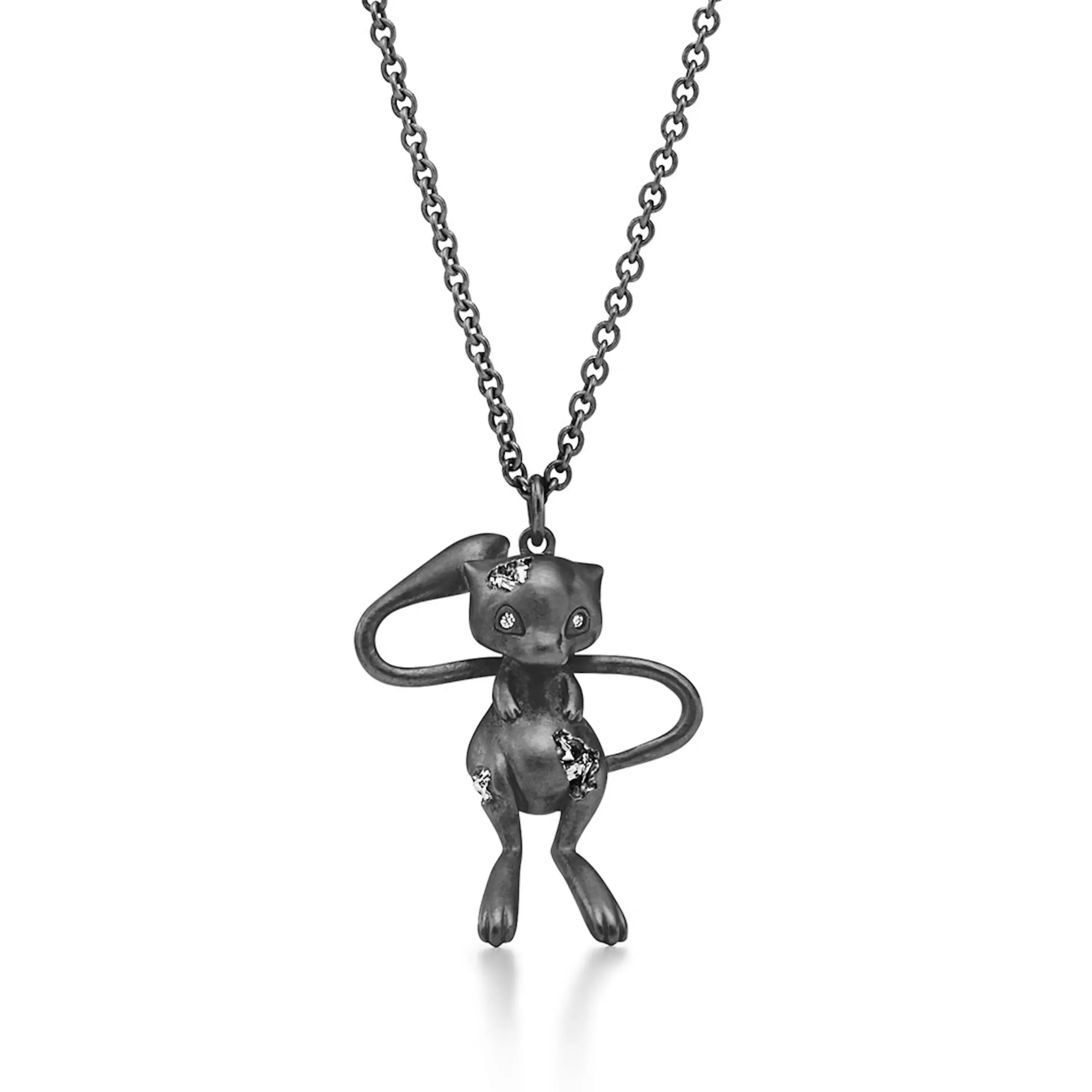 Tiffany & Arsham Studio & Pokémon Pendant in Oxidized Sterling Silver with Diamonds