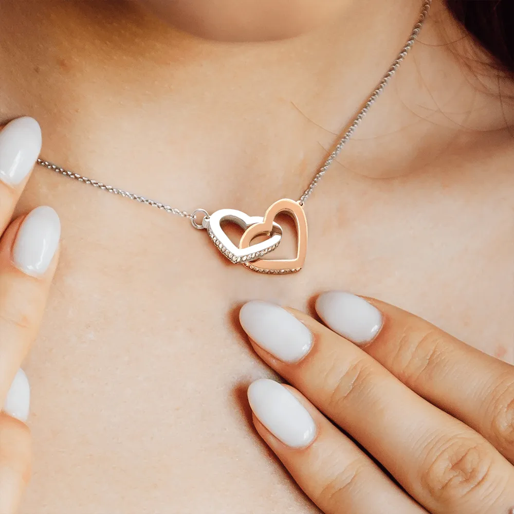 To My Badass Bestie | I'd Shank A Bitch For You | Always Have Your Back | Interlocking Hearts Necklace