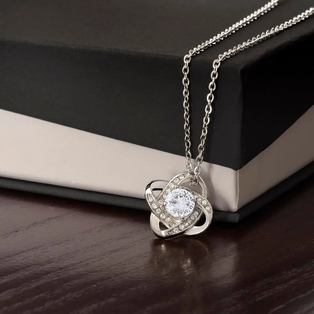 To My Lovely Granddaughter - Always Right Here, Gold and Stainless Steel Necklace