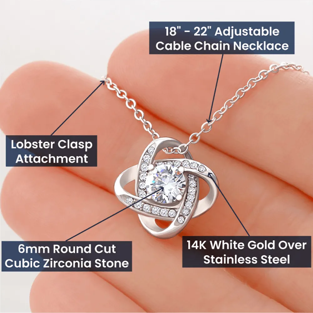 To My Lovely Granddaughter - Always Right Here, Gold and Stainless Steel Necklace