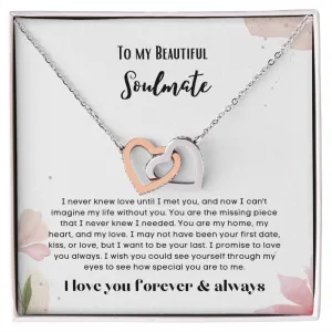 To my soulmate Interlocking hearts