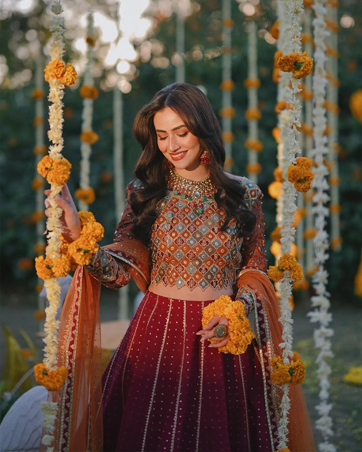 Traditional Wedding Lehenga with Choli and Dupatta