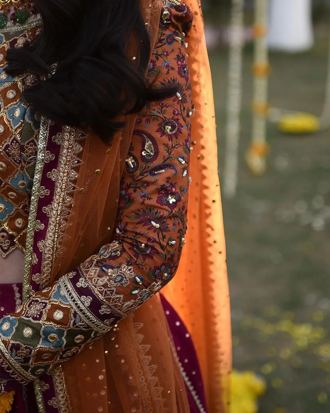 Traditional Wedding Lehenga with Choli and Dupatta
