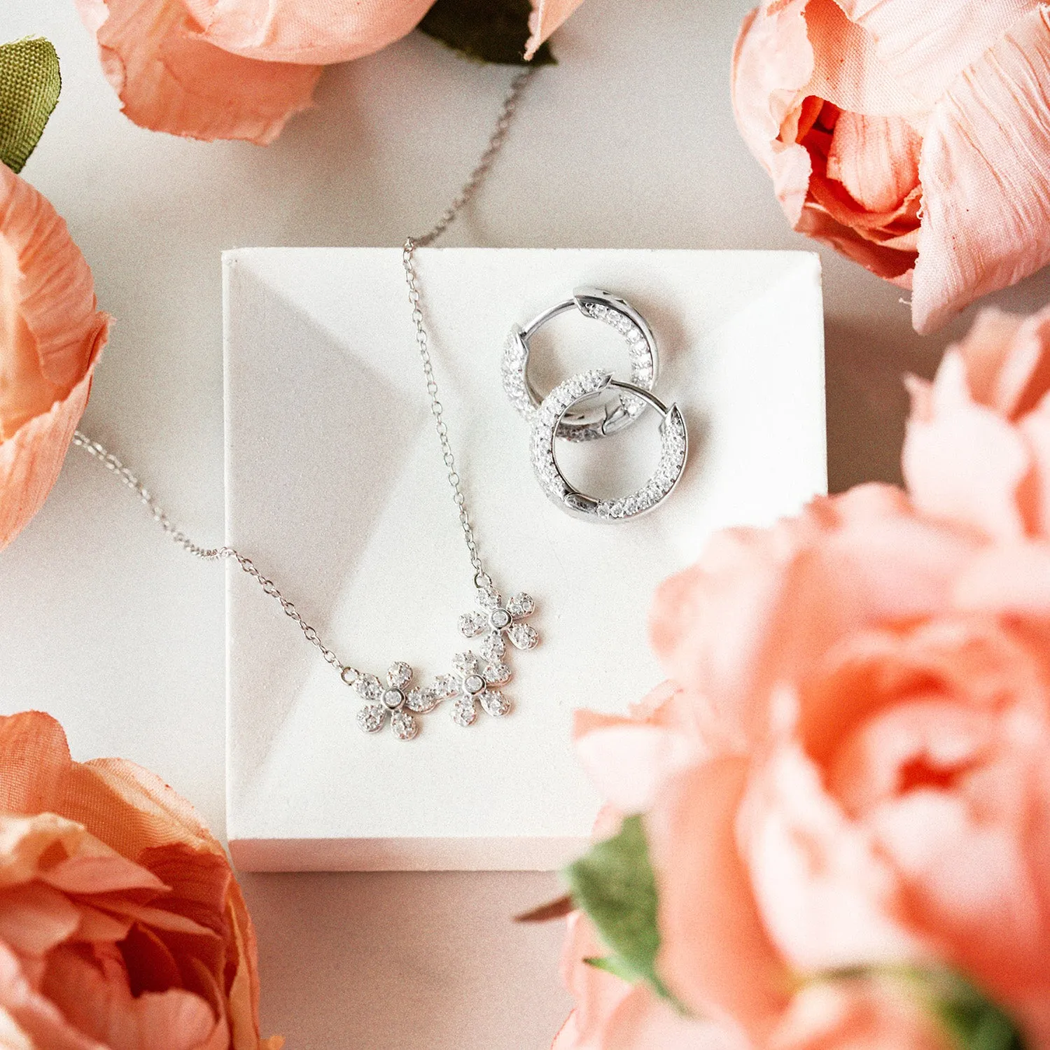Triple Flower Necklace