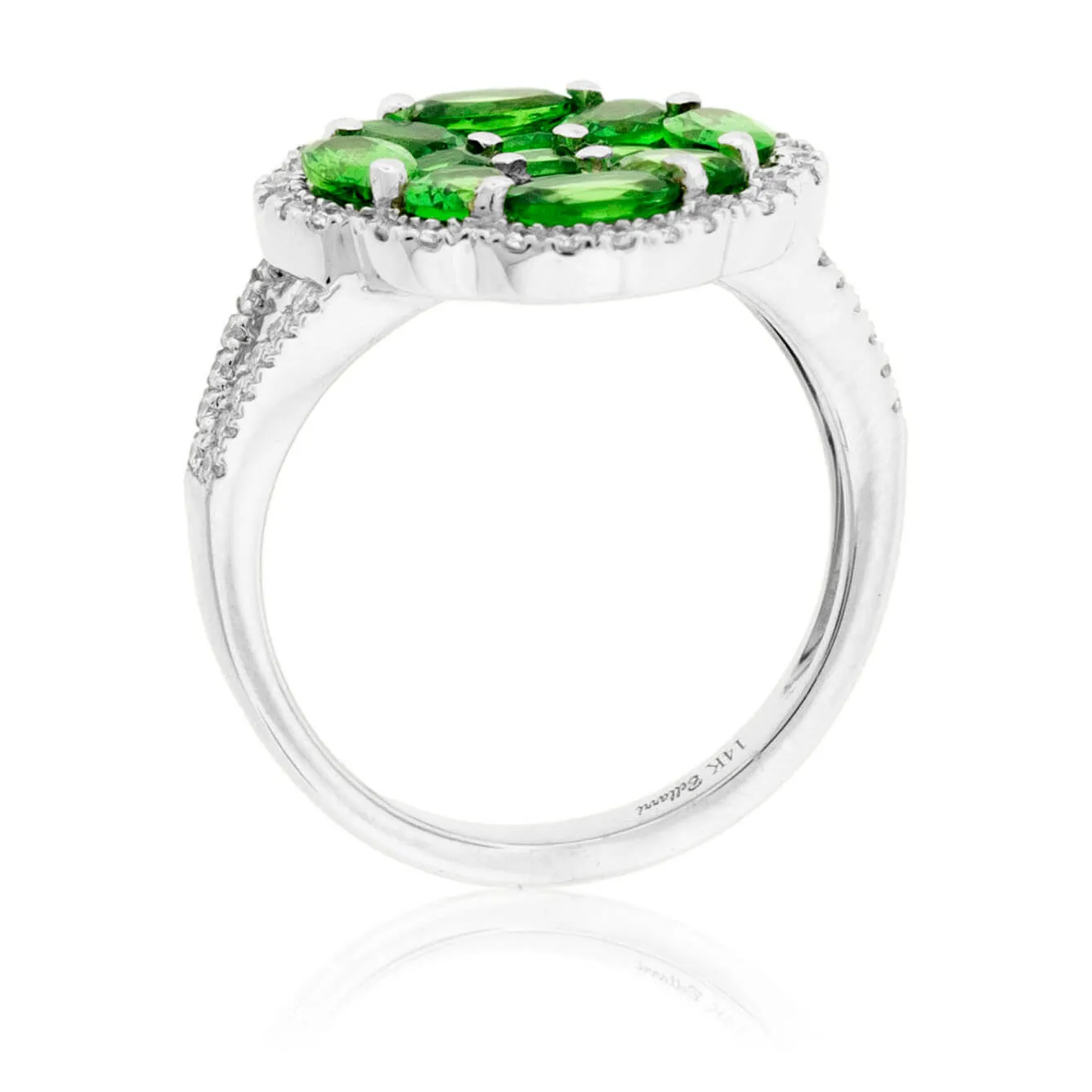 Tsavorite Garnet & Diamond Ring