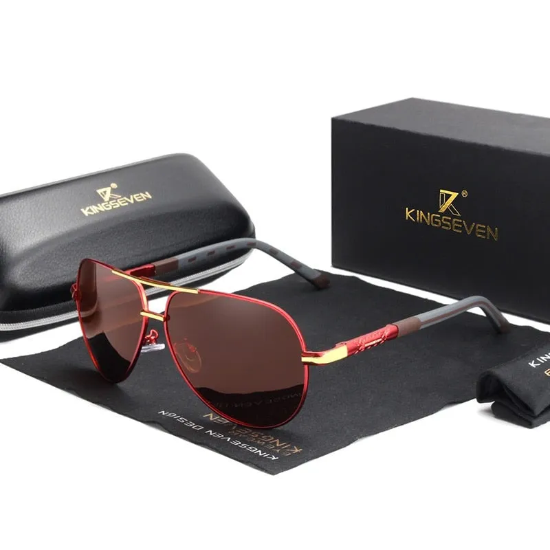 Vintage Aluminum Polarized Sunglasses Coating Lens Driving Eyewear
