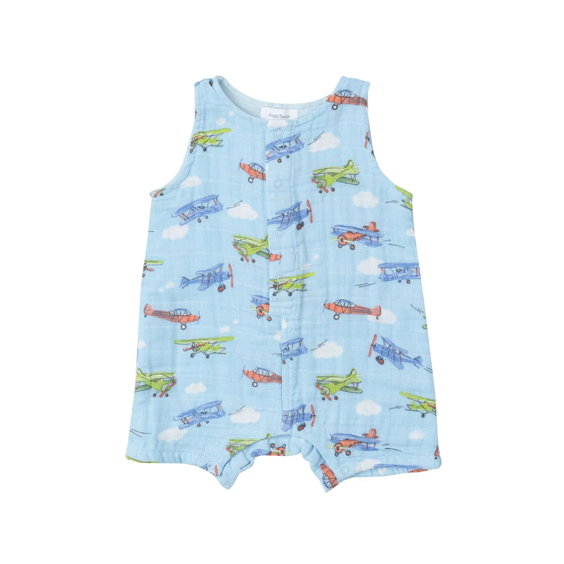 Vintage Planes Shortie Romper