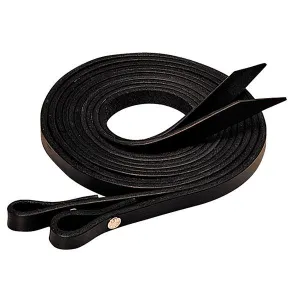 Weaver Leather Black Leather Split Reins, 5/8" x 7'