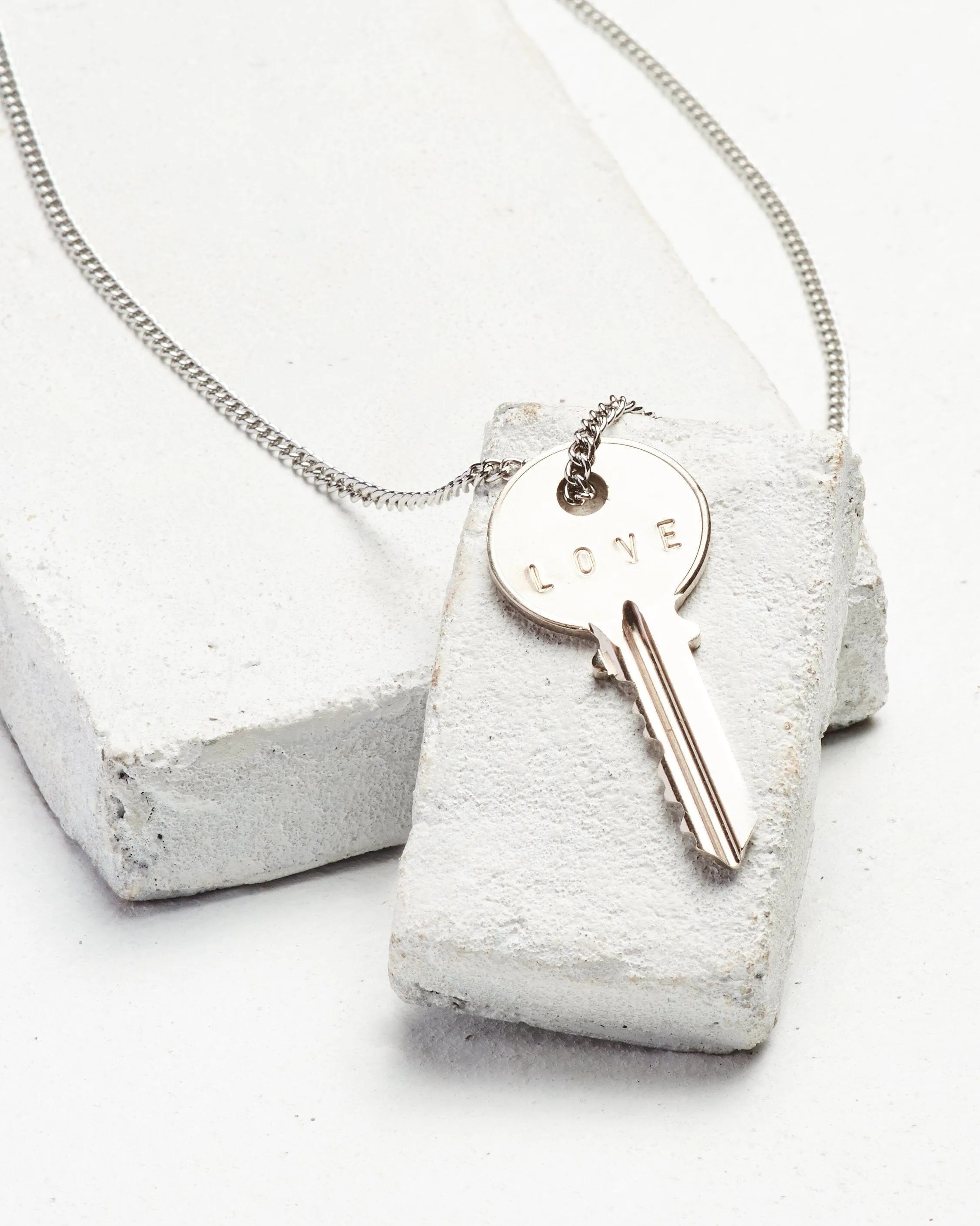 Wedding Date Classic Key Necklace